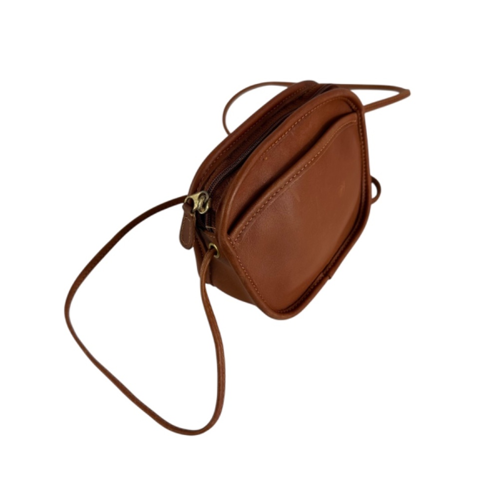 Genuine COACH Genuine Tan Leather Mini Crossbody Bag - Picture 6 of 10